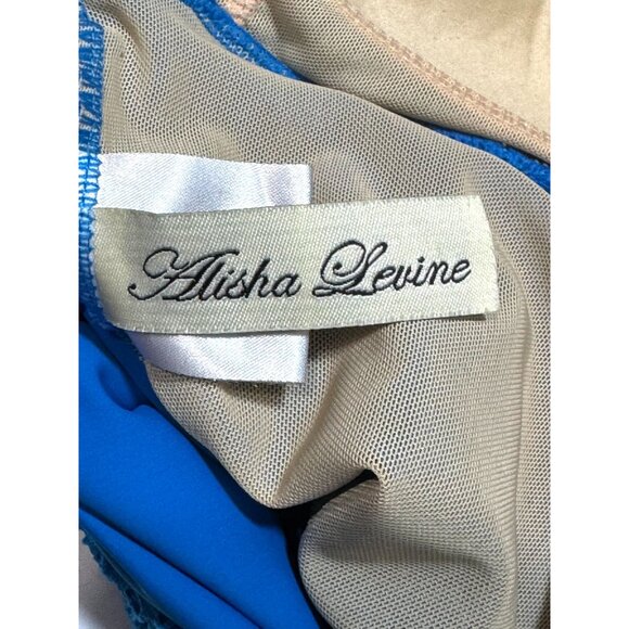 Alisha Levine Swimwear One Piece Diamond Pattern Swim Dress - Picture 10 of 13